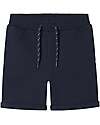 Name it Pantaloni da Tuta Corti - con Coulisse - Blu Navy - 100% Cotone Pantaloni Corti
