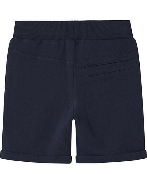 Name it Pantaloni da Tuta Corti - con Coulisse - Blu Navy - 100% Cotone Pantaloni Corti