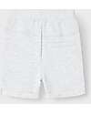Name it Pantaloni da Tuta Corti - con Coulisse - Grigio Chiaro - 100% Cotone Pantaloni Corti