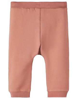 Name it Pantaloni da Tuta - Light Mahogany - con Stampa Frontale - 95% Cotone Bio 5% Elastan Pantaloni Lunghi