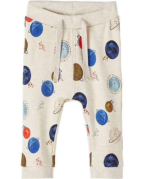 Name it Pantaloni da Tuta - Peyote Melange - con Coulisse - Cotone Bio Pantaloni Lunghi