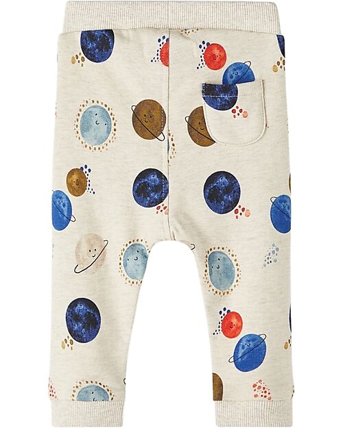 Name it Pantaloni da Tuta - Peyote Melange - con Coulisse - Cotone Bio Pantaloni Lunghi
