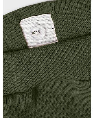 Name it Pantaloni da Tuta - Rifle Green - con Applique - 100% Cotone Felpe