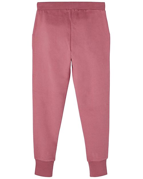 Name it Pantaloni Felpati - Rosa Antico - in Cotone -  con Orli a Coste Pantaloni Lunghi