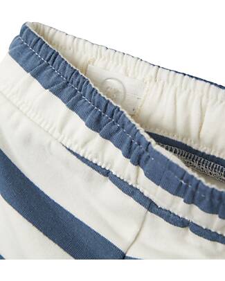 Name it Pantaloni in Tuta - Righe - Blu Cina e Bianco - Cotone Bio Pantaloni Lunghi
