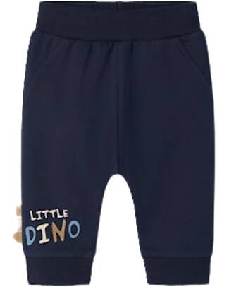 Name it Pantaloni Lunghi Dinosauri - Blu - Cotone Bio Pantaloni Lunghi
