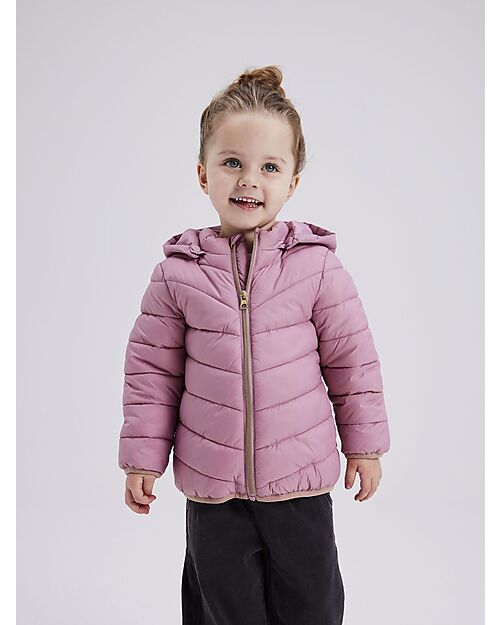 Name it Piumino con Cappuccio Rimovibile - Lilas - Dettagli Glitter Piumini