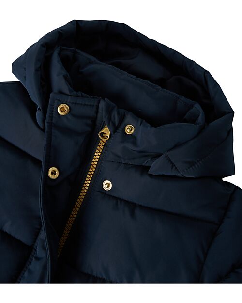 Name it Piumino Smanicato con Zip - Dark Sapphire - Cappuccio Staccabile Piumini