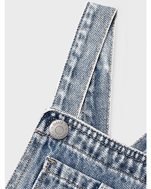 Name it Salopette - Baggy Fit - Light Blue Denim - 100% Cotone Salopette