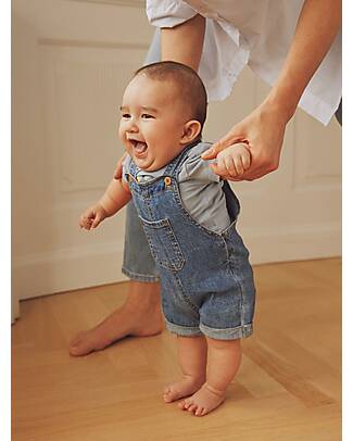 Name it Salopette Denim con Tasca Frontale - Blu - Cotone Salopette