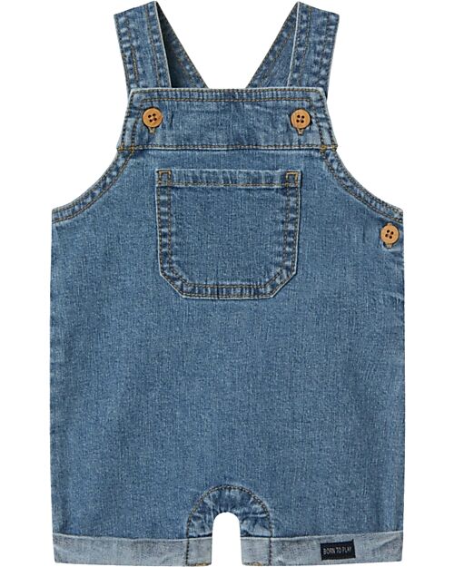 Name it Salopette in Jeans - Dark Blue Denim - con Tasca Frontale - Cotone Salopette