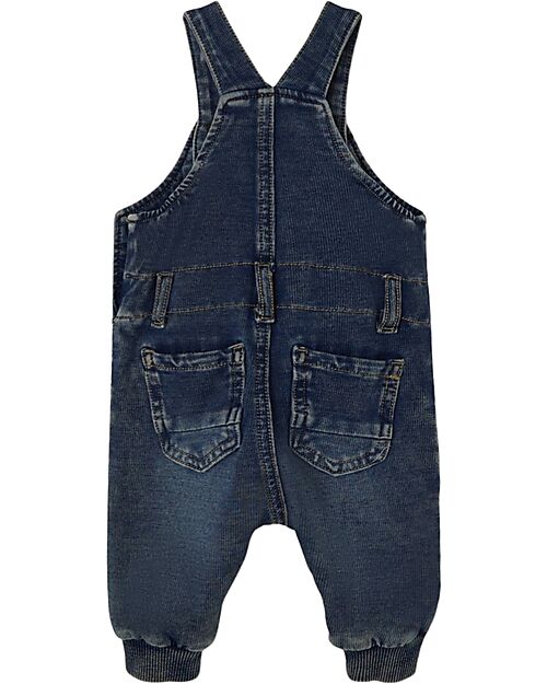 Name it Salopette Jeans - Dark Blue Denim - con Tasca Frontale - Cotone Salopette