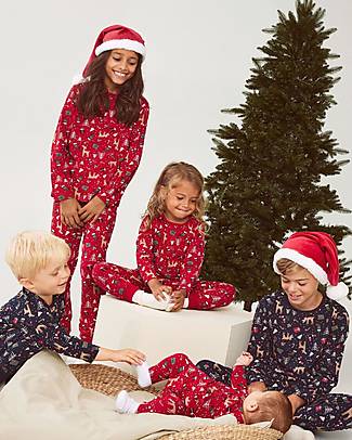 Name it Set Pigiama Natalizio per Bambini - Nero Pigiami