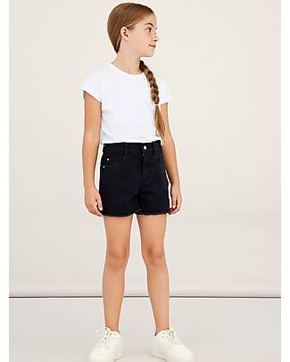 Name it Shorts in Denim - Nero - Cotone Jeans