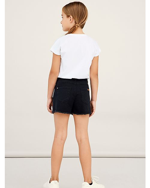 Name it Shorts in Denim - Nero - Cotone Pantaloni Corti