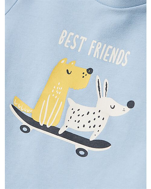 Name it T-Shirt - Chambray Blue - Best Friends - Cotone Bio  T-shirt