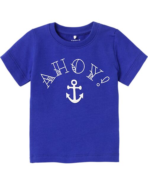 Name it T-Shirt - Clematis Blue - Ahoy! - Cotone Bio
 T-shirt