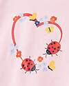 Name it T-Shirt - Coccinella e Fiori - Jet Stream - Chiusura con Bottoni T-shirt