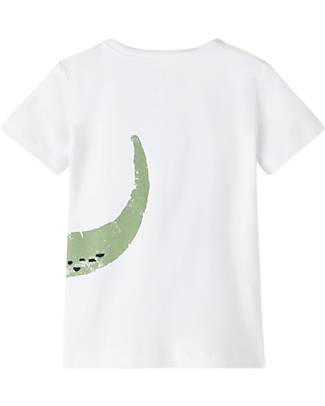 Name it T-Shirt Coccodrillo - Bianco - Cotone Organico T-shirt