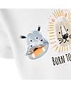 Name it T-Shirt con Stampa Animali - Bianco - Cotone Bio T-shirt