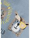Name it T-Shirt con Stampa Animali - Dusty Blue - Cotone Bio T-shirt