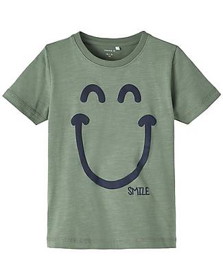 Name it T-Shirt con Stampa - Smile - Laurel Wreath - Cotone Organico T-shirt