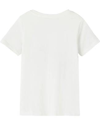 Name it T-Shirt con Stampa Wild Friend - Bianco - 100% Cotone T-shirt