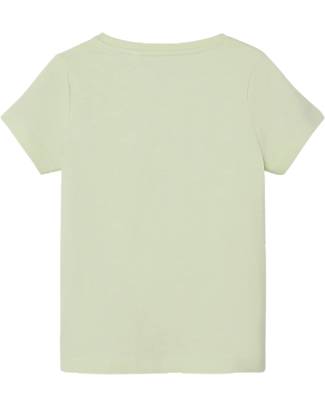 Name it T-Shirt con Taschino - Lime Cream - 100% Cotone Organico T-shirt
