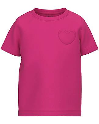 Name it T-Shirt con Taschino - Pink Yarrow - 100% Cotone Organico T-shirt