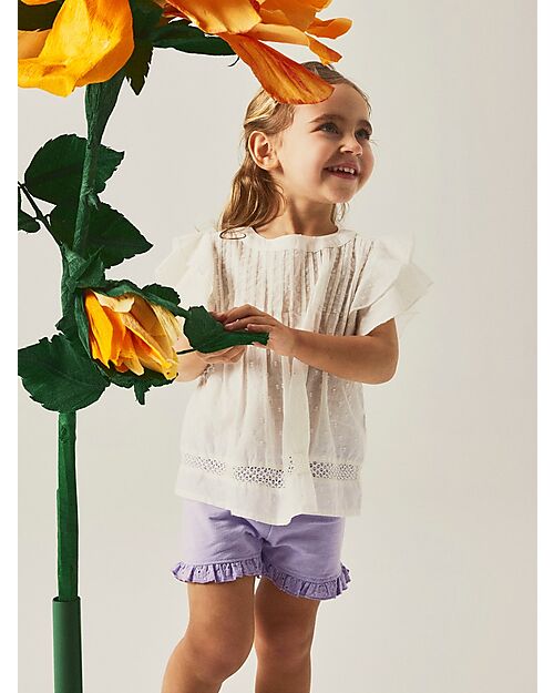 Name it T-Shirt con Volant - Jet Stream - 100% Cotone T-shirt