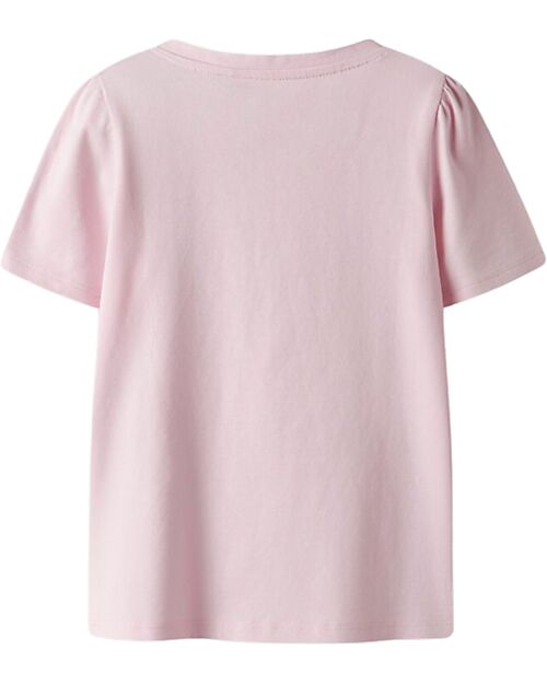 Name it T-Shirt - Cuore - Rosa - Cotone Bio T-shirt