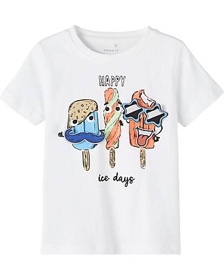Name it T-Shirt Ice Cream - Bianco - 100% Cotone T-shirt