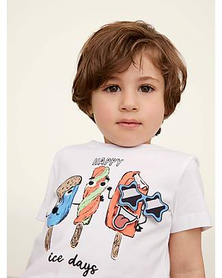 Name it T-Shirt Ice Cream - Bianco - 100% Cotone T-shirt