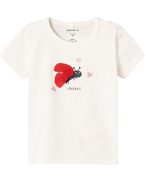 Name it T-Shirt - Jet Stream - Lovebug - Cotone Bio
 T-shirt