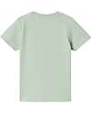Name it T-Shirt - Silt Green - Paw Print - Cotone Bio T-shirt