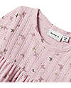 Name it Vestito a Balze - Rosa - Farfalle - Cotone Vestiti_