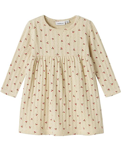 Name it Vestito a Balze - Summer Sand - Ciliegie - Cotone Vestiti_