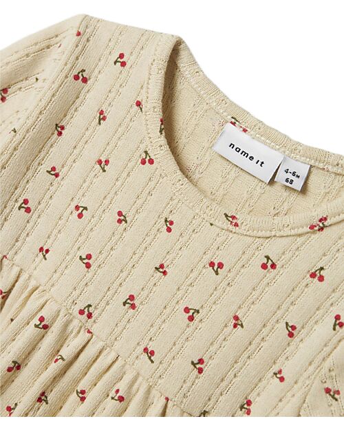 Name it Vestito a Balze - Summer Sand - Ciliegie - Cotone Vestiti_