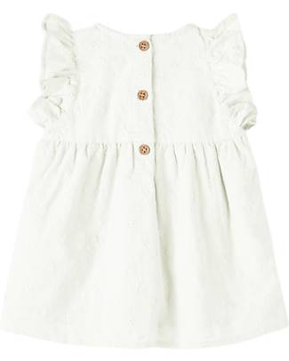 Name it Vestito con Volant - Bianco - 100% Cotone Vestiti_