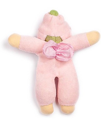 Nanchen Natur Bambola Fata di Fiori Rosa, 18 cm - con Sonaglio Bambole