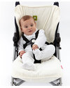 Nati Naturali Copri Passeggino - Bianco - 100% Spugna di Cotone Naturale Cappottine e Rivestimenti