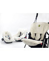 Nati Naturali Copri Passeggino - Bianco - 100% Spugna di Cotone Naturale Cappottine e Rivestimenti