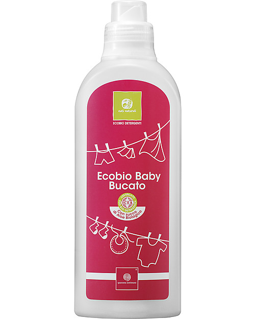 Nati Naturali Ecobio Baby Bucato, 1000 ml - Lavaggio a mano e in lavatrice, delicato sulla pelle sensibile! Creme e Olii
