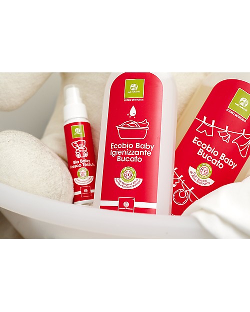 Nati Naturali Ecobio Baby Bucato, 1000 ml - Lavaggio a mano e in lavatrice, delicato sulla pelle sensibile! Creme e Olii