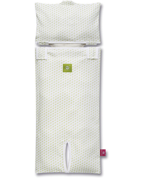 Nati Naturali Fodera per Materassino per Ovetto - Cuori - 100% Jersey di Cotone Bio (materassino non incluso) Materassini e Riduttori