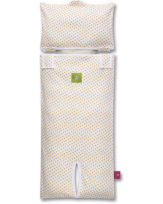 Nati Naturali Fodera per Materassino per Ovetto - Fiori - 100% Jersey di Cotone Bio (materassino non incluso) Accessori