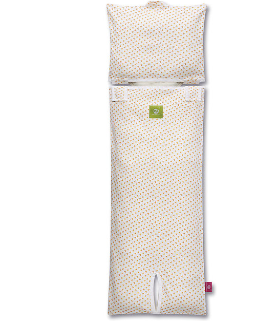 Nati Naturali Fodera per Materassino Seggiolino Auto (9-18 kg) - Fiori - 100% Jersey di Cotone Bio (materassino non incluso) Accessori Seggiolini Auto