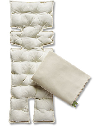 Nati Naturali Materassino per Ovetto in Pula di Farro + Fodera estraibile 100% Cotone Naturale Accessori