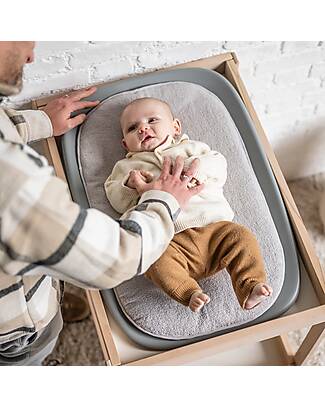 Nattou Cuscino per Fasciatoio Care - Grigio - Cotone Accessori per Fasciatoi