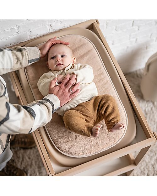 Nattou Cuscino per Fasciatoio Care - Sabbia - Cotone Accessori per Fasciatoi